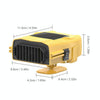 Car 12V Heater Defrost Snow Defogger, Color: Yellow Dual Use