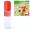 Portable Leakproof Dog Water Bottle, Pink - 28cm