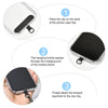 8mm 3 in 1 Anti-lost Strap Phone Crossbody Splicing Lanyard(Black)