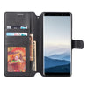 For Galaxy Note 8 AZNS Calf Texture Magnetic Horizontal Flip PU Leather Case with Holder & Card Slots & Photo Frame(Black)