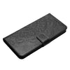 For Honor X9c Flower Embossed Leather Phone Case(Black)