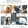 Smart WiFi Video Doorbell with Chime, 720P HD, Wireless, Rechargeable, US Plug (Black)