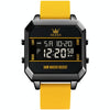 OLEVS 1103 Sports Multi-Function Square Intelligent Electronic Watch Waterproof Men Watch(Yellow)