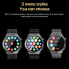 1.3 inch Leather Band IP68 Waterproof Smart Watch Support Bluetooth Call(Black)