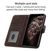 For Samsung Galaxy A26 5G Cubic Skin Feel Flip Leather Phone Case(Brown)