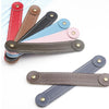 Adjustable Face Mask Ear Band Rope Anti-slip PU Leather Extension Buckle Hood(Random Color Delivery)