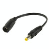 5.5 x 2.1mm DC Female to 4.8 x 1.7mm DC Male Power Connector Cable for Laptop Adapter, Length: 15cm(Black)