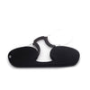 Clip-nose Reading Glasses Portable Reading Mirror No Mirror Leg Glasses, Degree: +150(Black)