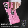 For Samsung Galaxy S25+ 5G Ring Holder Armor Hybrid Phone Case(Pink)