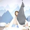 Kids Elastic Hammock Indoor Outdoor Swing, Size: 1.5x2.8m (Silver Gray)