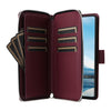 For Samsung Galaxy A23 5G Nine-card Slots Zipper Wallet Bag Leather Phone Case(Wine Red)
