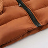 Winter Children Mid-length Thick Warm Down Jacket Cartoon Animal Ear Shape Hooded Cotton Jacket, Height:80cm(Black)