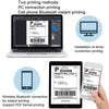 Phomemo PM241-BT Bluetooth Address Label Printer Thermal Shipping Package Label Maker, Size: US(White Purple)