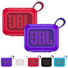 For JBL Go 4 Wireless Bluetooth Speaker Silicone Protective Case(Black)