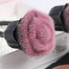 Rose Flower Makeup Brush Loose Powder Brush Beauty Tools(Pink  Hair)