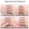 Kemelo Double-Headed Automatic Rotating Eyebrow Pencil Waterproof Sweat-Proof Non-Fading Thin Core Eyebrow Pencil(03Modern Dark Brown)