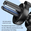 2PCS JQ006 Snap Universal Rotating Car Air Outlet Phone Holder(Dark Black)