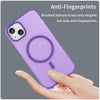 For iPhone 13 MagSafe Frosted Translucent TPU + PC Full Coverage Phone Case(Dark Purple)