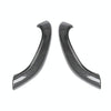1 Pair Car Inside Doors Handle Pull Trim Cover 51417417513 for BMW X1 2016-, Left Driving (Carbon Fiber Black)