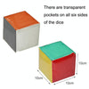 2 PCS / Set Insert Card Dice Learning Toys With Transparent Pocket