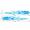 2 PCS/Set D-815 Flame Lion Pattern Car Modified Decorative Sticker(Blue)