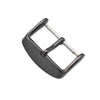 5pcs IP Plated Stainless Steel Pin Buckle Watch Accessories, Color: Black 16mm