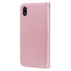 Rose Embossed Horizontal Flip PU Leather Case with Holder & Card Slots & Wallet for Xiaomi Redmi 7A(Rose Gold)