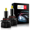 V8 9012 2 PCS DC10-32V / 30W / 6000K / 3800LM IP65 Waterproof Car LED Headlight