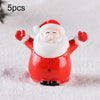 5pcs Christmas Decoration Accessories Micro Landscape Christmas Gift Resin Small Ornament, Style: Santa Claus No.5