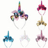 2 PCS F036 Cartoon Headband Children Birthday Festival Party Hair Accessories(Golden)