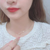 A212 Wish Meteor Silk Shape Clavicle Chain(White Gold With Chain)