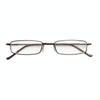 Reading Glasses Metal Spring Foot Portable Presbyopic Glasses with Tube Case +1.50D(Silver Gray)