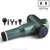 Muscles Relax Massager Portable Fitness Equipment Fascia Gun, Specification: 6232 32 Gears Green(US Plug)