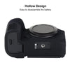 For Canon EOS R6 Mark II Litchi Texture Soft Silicone Protective Case(Black)