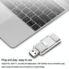 8GB USB 3.0 + 8 Pin + Mirco USB Android iPhone Computer Dual-use Metal Flash Drive (Gold)