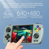 ANBERNIC RG405M Handheld Game Console 4 Inch IPS Touch Screen Aluminum Alloy Android 12 System 128G+128G 3100+Games(Gray)