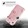 For Samsung Galaxy S25+ 5G Zipper Bag Leather Phone Case(Rose Gold)