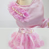 Pink Rose Dog Dress, Small - Summer Pet Clothes