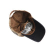 YANG GUAN Eagle Pattern Embroidered Washed Baseball Cap Sun Protection Cap, Size: 54cm(Black)