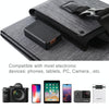 HAWEEL 14W Ultrathin Foldable Solar Panel Charger with 5V / 2.2A USB Port, Support QC3.0 and AFC(Black)