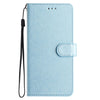 For Samsung Galaxy A16 4G / 5G Silk Texture Horizontal Flip Leather Phone Case(Light Blue)