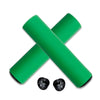 MEROCA Mountain Bike Grip Cover Shock Absorbic Silicone Handlebar Sponge Cover(Green)