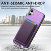 For Samsung Galaxy A06 4G Retro Magsafe Card Bag PU Back Cover Phone Case(Purple)