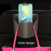 Car Back Seat Hook Trash Rubbish Garbage Can Mobile Phone Holder Storage Box (Brown)