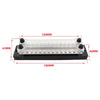 CP-3025 150A 12-48V RV Yacht Double-row 12-way Busbar with 28pcs Terminals(Black)