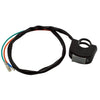 5 PCS Motorcycle Handlebar Tap Switch LED Headlight Break Extinguishing Fire Double Flash Switch(Grey Button)