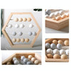 Natural Wooden Abacus Beads Craft Baby Early Learning Educational Toys Baby Room Decor(Macaron)