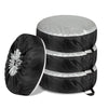 4pcs 65x37cm 210D Oxford Cloth Car Waterproof Dirt-resistant Tire Protective Cover