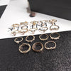 17pcs/set Bohemian Alloy Ring With Diamonds(SKU4832)