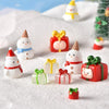 5pcs Christmas Micro Landscape Snowscape Decoration Accessories Christmas Resin Ornament, Style: No.12 Ass Green Red Gift Box